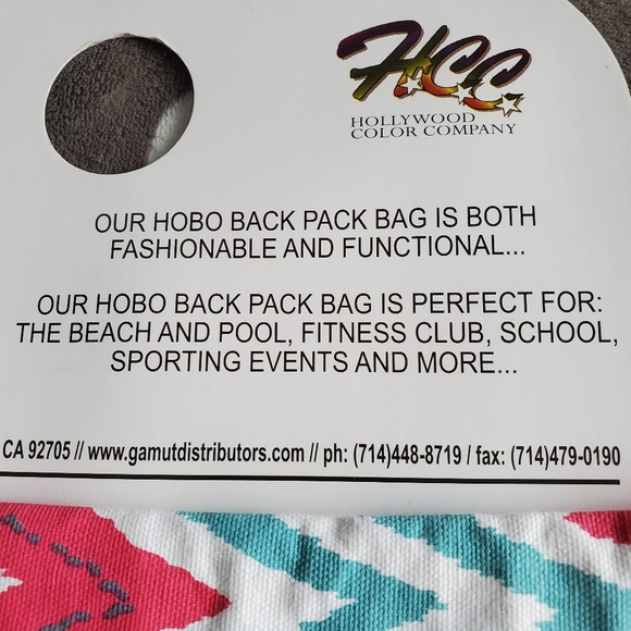 NWT Hobo Back Pack Bags, HCC the original - Picture 3 of 3